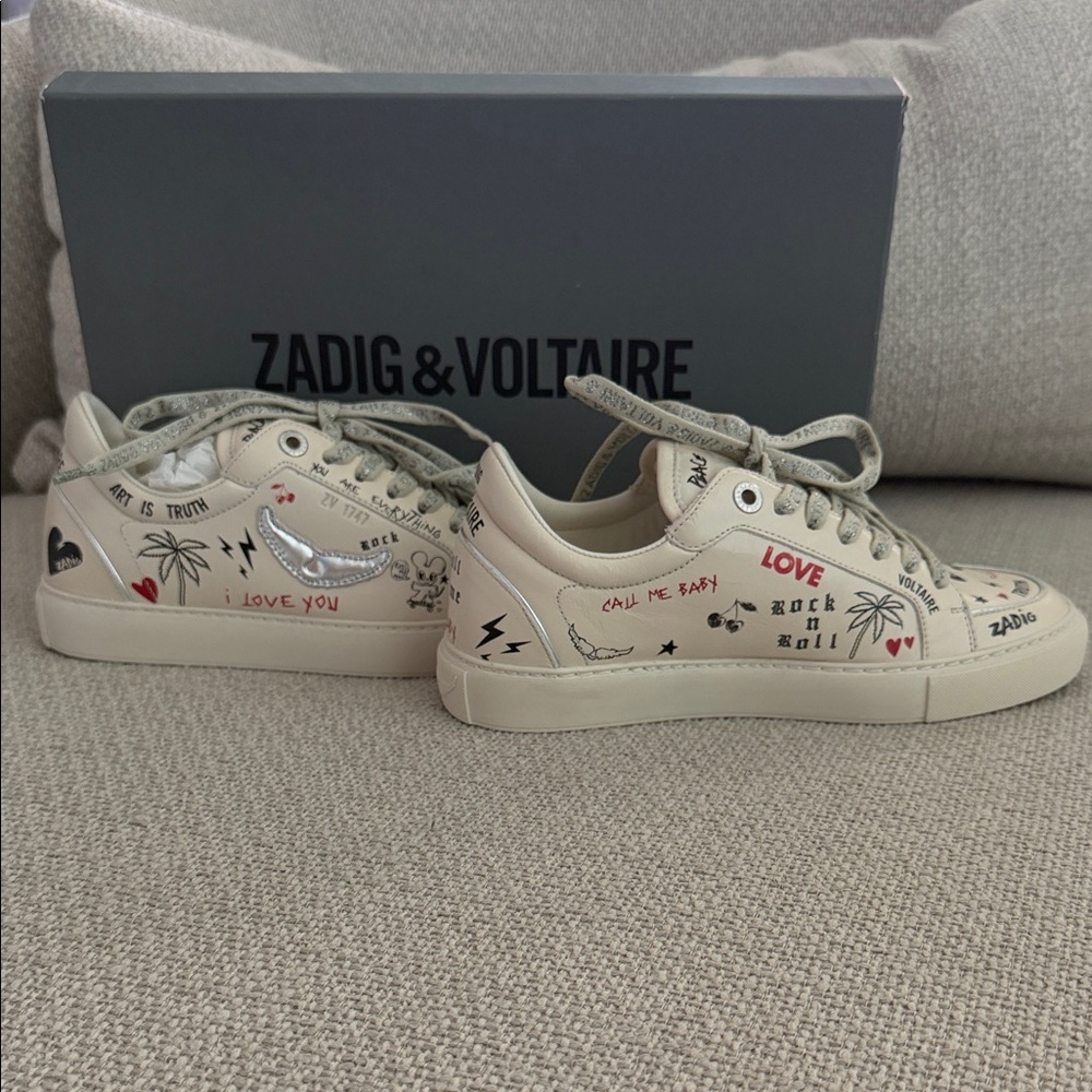 Zadig & Voltaire Fly on Love Sneakers - Picture 3 of 11